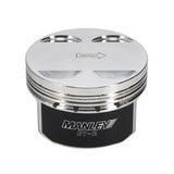 Manley Nissan GTR VR38DETT 98mm Bore 88.4mm Stroke -2cc Dish Turbo Tuff Piston Set w/ Rings - 641000CE-6