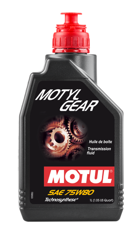 Motul 1L Transmision MOTYLGEAR 75W80 - Technosynthese - API GL-5 / MIL-L-2105D - 105782