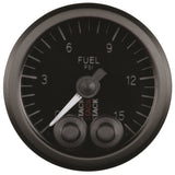 Autometer Stack 52mm 0-15 PSI 1/8in NPTF Male Pro-Control Fuel Pressure Gauge - Black - ST3504