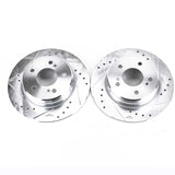 Power Stop 04-08 Chrysler Crossfire Rear Evolution Drilled & Slotted Rotors - Pair - EBR238XPR