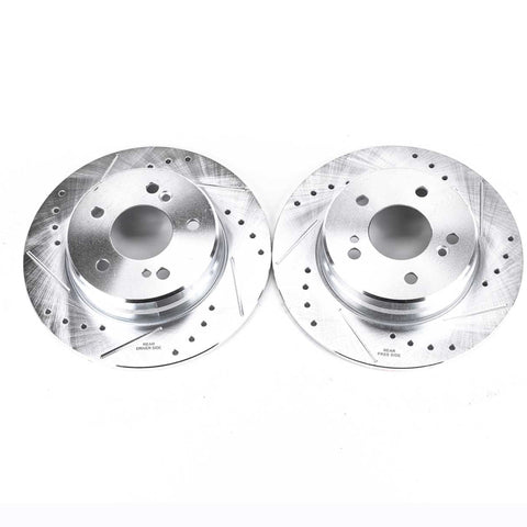 Power Stop 04-08 Chrysler Crossfire Rear Evolution Drilled & Slotted Rotors - Pair - EBR238XPR