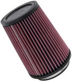 K&N Filter Universal Rubber Filter 4 inch Flange 5 3/8 inch Base 4 3/8 inch Top 7 inch Height - RU-2590