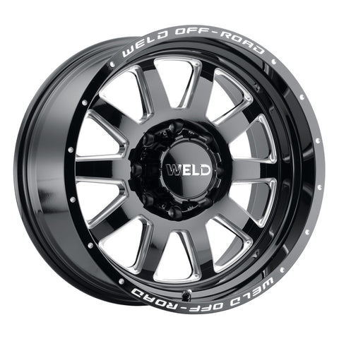 Weld Off-Road W102 20X10 Stealth 8X170 ET-18 BS4.75 Gloss Black MIL 125.1 - W10200017475