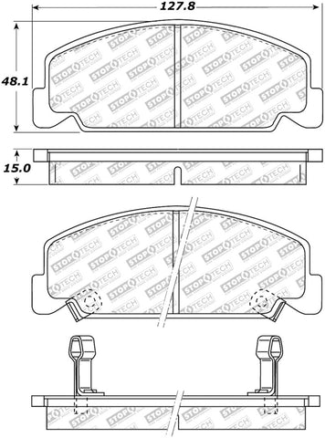 StopTech Street Select Brake Pads - Front - 305.02730
