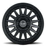 ICON Recon Pro 17x8.5 5x5 -6mm Offset 4.5in BS 71.5mm Bore Satin Black Wheel - 23617857345SB