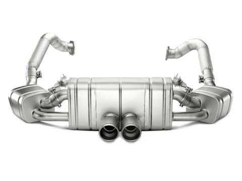 Akrapovic 12-15 Porsche Boxster (981) Slip-On Line (Titanium) w/ Titanium Tips - S-PO981SO-HT/1
