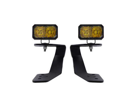 Diode Dynamics 18-21 Subaru Crosstrek Stage Series 2in LED Ditch Light Kit - Yellow Pro Combo - DD6565