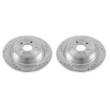 Power Stop 17-19 Ford Escape Rear Evolution Drilled & Slotted Rotors - Pair - AR85166XPR