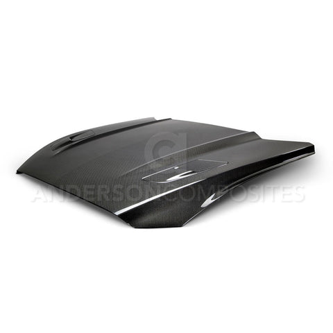 Anderson Composites 2015-2017 Ford Mustang Double Sided Carbon Fiber Type-OE Style Hood - AC-HD15FDMUGT-OE-DS