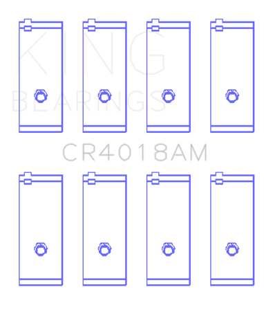 King Engine Bearings Toyota 1S/4S/2Selc/3Sfe/3Sgelc (Size +0.75mm) Connecting Rod Bearing Set - CR4018AM0.75