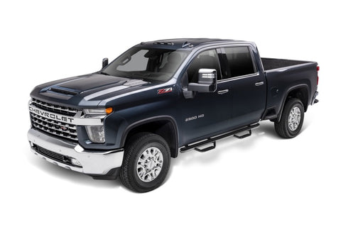N-Fab Nerf Step 2019 Chevy/GMC 1500 Crew Cab - Cab Length Gloss - Black - 3in - C1980CC