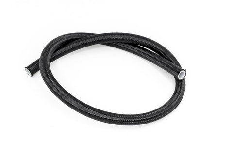 DeatschWerks 6AN Black Nylon Braided PTFE Hose 3 Feet - 6-02-0864-3