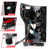 ANZO 18-19 Ford F-150 LED Taillight Black Housing Clear Lens Red Light Bar W/Sequential - 311314