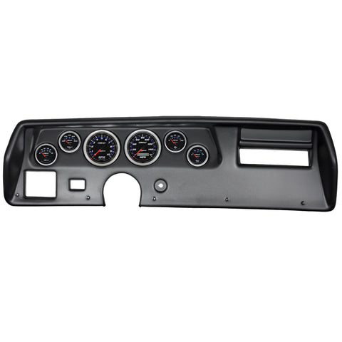 Autometer Cobalt 70-72 Chevelle SS/El Camino Dash Kit 6pc Tach / MPH / Fuel / Oil / WTMP / Volt - 7025-CB