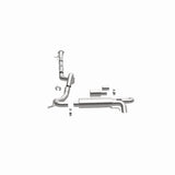 MagnaFlow 2021 Ford Bronco Overland Series Cat-Back Exhaust w/ Single Straight Driver Exit- No Tip - 19559