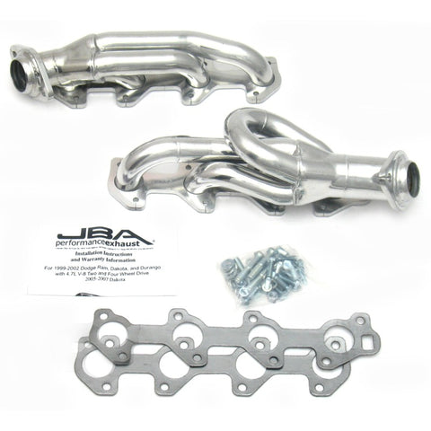 JBA 04-07 Doge Dakota 4.7L PowerTech 1-1/2in Primary Silver Ctd Cat4Ward Header - 1949S-2JS