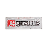Grams Performance 60in x 20in Vinyl Shop Banner - Silver - 836-99-6002