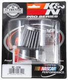 K&N Universal Chrome Filter 1 3/8 inch FLG / 2 1/2 inch Base / 2 inch Top / 2 1/4 inch Height - RC-0790