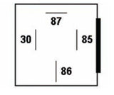 Hella Relay 12V 25A SPST 25A Fuse Bkt - 003530041