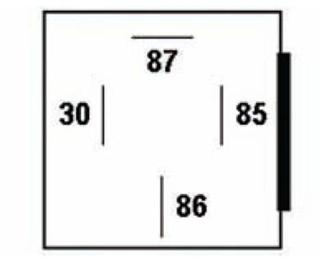 Hella Relay 12V 25A SPST 25A Fuse Bkt - 003530041