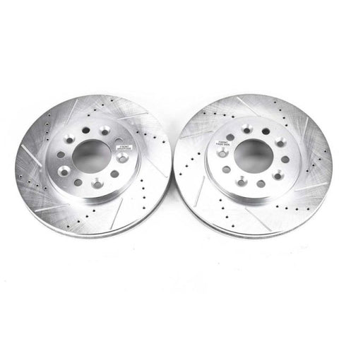 Power Stop 04-07 Ford Freestar Front Evolution Drilled & Slotted Rotors - Pair - AR85101XPR