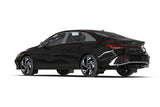 Rally Armor 24-26 Hyundai Elantra Black Mud Flap White Logo - MF119-UR-BLK-WH