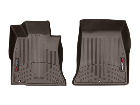 WeatherTech 2019 + Genesis G70 Front FloorLiner - Cocoa (Rear Wheel Drive) - 4714831