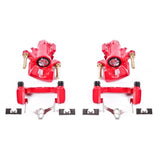 Power Stop 94-01 Acura Integra Rear Red Calipers w/Brackets - Pair - S1556