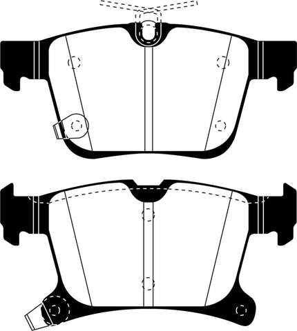 EBC 2016+ Chrysler Pacifica (RU) 3.6L Ultimax2 Rear Brake Pads - UD1901