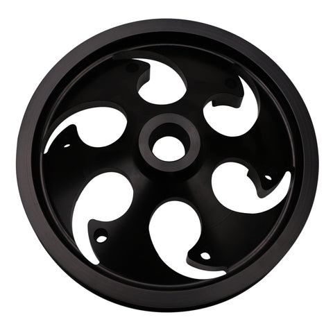 Wehrli 01-16 Chevrolet 6.6L Duramax Twin CP3 Pulley Deep Offset - Black Anodized Finish - WCF100271