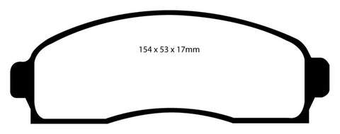 EBC 03-06 Chevrolet Equinox 3.4 Greenstuff Front Brake Pads - DP61617