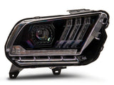 Raxiom 13-14 Ford Mustang LED Projector Headlights SEQL Turn Signals- Blk Housing (Clear Lens) - 426686
