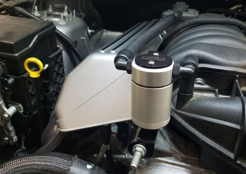 J&amp;L 11-24 Dodge Charger SRT 6.4L Hemi Passenger Side Oil Separator 3.0 - Clear Anodized - 3063P-C