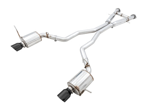 AWE Tuning 2020 Jeep Grand Cherokee SRT Touring Edition Exhaust - Diamond Black Tips - 3015-33121