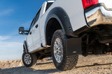 Bushwacker 17-20 Ford F-250/F-350 Trail Armor Rear Mud Flaps (Fits Pocket Style Flares) - MUD-20106