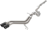 aFe Takeda 2-1/2in to 3in SS-304 Cat-Back Exhaust w/ C/F Tips 13-17 Hyundai Veloster L4-1.6L - 49-37018-C