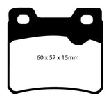 EBC 94-96 Saab 900 2.0 Turbo Redstuff Rear Brake Pads - DP3761C