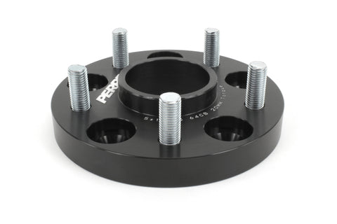 PERRIN 17-18 Honda Civic Si 64.1mm Hub 5x114.3 20mm Wheel Spacers (One Pair) - PHP-WHL-020BK