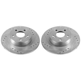 Power Stop 12-16 Mercedes-Benz C250 Rear Evolution Drilled & Slotted Rotors - Pair - EBR1047XPR