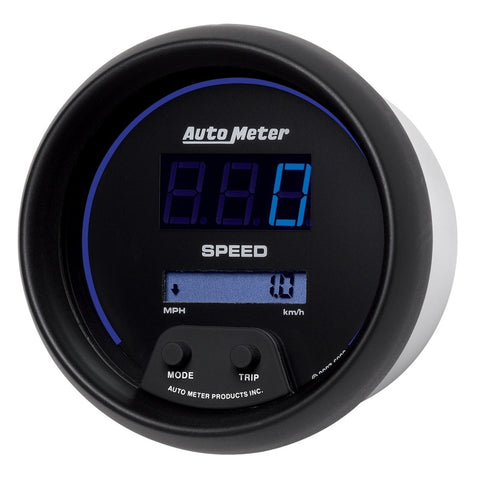 Autometer Cobalt Digital 85.7mm Black Electric Programable Speedometer - 6988