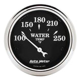 Autometer Old Tyme Black Gauge Kit 6 Pc Ford Truck 53-55 Tach/Mph/Fuel/Oilp/Wtmp/Volt - 7048-OTB