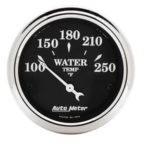 Autometer Old Tyme Black Gauge Kit 6 Pc Ford Truck 53-55 Tach/Mph/Fuel/Oilp/Wtmp/Volt - 7048-OTB