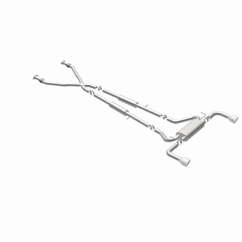 MagnaFlow 14 Infiniti Q50 V6 3.7L Cat-Back Polished Stainless Tips Dual Split Rear Exit Exhaust - 15310
