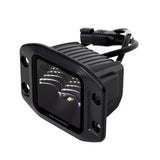 Go Rhino Xplor Blackout Series Cube LED Flood Light Kit (Flush Mount) 3x3 - Blk (Pair) - 750400321FCF