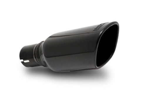 Borla 12-14 Jeep Wrangler JK 2/4Dr Rr Section ATAK Single Square Rlld Angle-Cut Black Chrome Exhaust - 11860BC