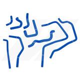 Mishimoto 01-05 Subaru WRX Blue Silicone Ancillary Hoses - MMHOSE-SUB-ANCBL