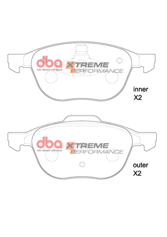 DBA 04-13 Mazda 3 (BK/BL) XP Performance Front Brake Pads - DB1679XP
