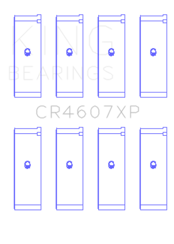 King Engine Bearings Mitsubishi 4G94 (Size 0.26) Connecting Rod Bearing Set - CR4607XP.026