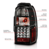 ANZO 2001-2002 Toyota 4 Runner LED Taillights Black - 311099
