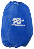 K&N Round Tapered Drycharger Air Filter Wrap-Blue 7.5in Base ID x 4.5in Top ID x 9in H - RC-5046DL